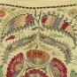 SOFT SILK HANDMADE SUZANI  LONG ZARDEVOR FROM BUKHARA .UZBEKISTAN  5052