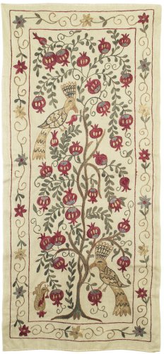 POMEGRANATE TREE LONG ZARDEVOR SUZANI FROM UZBEKISTAN  5055