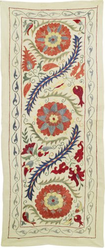 LUXURIOUS EXCLUSIVE  LONG ZARDEVOR SUZANI FROM BUKHARA .UZBEKISTAN  5061