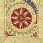 SOFT SILK HANDMADE SUZANI LONG ZARDEVOR FROM BUKHARA .UZBEKISTAN 5062