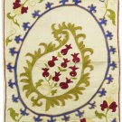 LUXURIOUS EXCLUSIVE SMALL SILK SUZANI FROM BUKHARA .UZBEKISTAN  5006