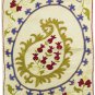 LUXURIOUS EXCLUSIVE SMALL SILK SUZANI FROM BUKHARA .UZBEKISTAN  5006