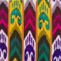 UZBEK MARGILAN HAND WOVEN SILK ATLAS FABRIC 83
