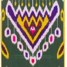 UZBEK MARGILAN HAND WOVEN SILK ATLAS FABRIC 85