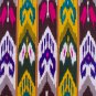 UZBEK MARGILAN HAND WOVEN SILK ATLAS FABRIC 89