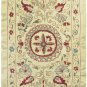 LUXURIOUS EXCLUSIVE  LONG ZARDEVOR SUZANI FROM BUKHARA .UZBEKISTAN  5077