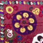 SOFT SILK VINTAGE UZBEK EMBROIDERY SURKHANDARYA SUZANI 1284