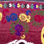 SOFT SILK VINTAGE UZBEK EMBROIDERY SURKHANDARYA SUZANI 1284
