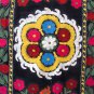 Uzbek Velour Machine Embroidery Suzani  From Thashkent / Uzbekistan 30