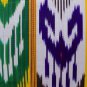 UZBEK MARGILAN HAND WOVEN SILK ATLAS FABRIC 113