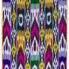 UZBEK MARGILAN HAND WOVEN SILK ATLAS FABRIC 111