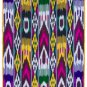 UZBEK MARGILAN HAND WOVEN SILK ATLAS FABRIC 111