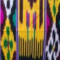UZBEK MARGILAN HAND WOVEN SILK ATLAS FABRIC 111