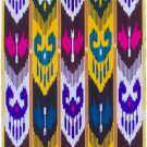 UZBEK MARGILAN HAND WOVEN SILK ATLAS FABRIC 109