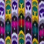 UZBEK MARGILAN HAND WOVEN SILK ATLAS FABRIC 107