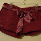 LADIES FASHION SEXY SHORTS RED MED