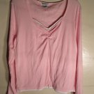 PRETTY GIRL LONG SLEEVE TOP 2X PINK