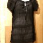 LADY FASHION BLOUSE BLACK SIZE XL