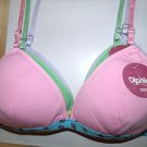 SET OF 3 BRA  DIPHIA BRAND PINK/BLUE GREEN/YELLOW SIZE 38B FREESHIPPING