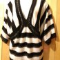 LADIES SWEATER TOP BLACK AND WHITE SIZE 3X
