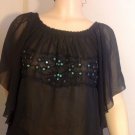 LADIES FREESTYLE TOP BLACK SMALL