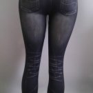 BAY6 LADIES JEANS LOOK LEGGING ONE SIZE FIT JUNIOR SIZE LIKE SMALL