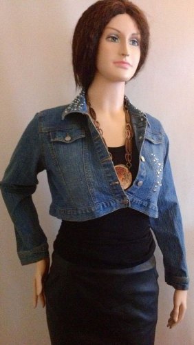 LADIES CREST JEAN TOP LONG SLEEVE SIZE 1XL