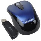 Microsoft 3000 4-Button Wireless Notebook Optical Scroll Mouse (Blue/Black)