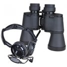 Vivitar Look & Listen 10x50mm Binoculars w/Built-in Microphone, Inline Volume Control