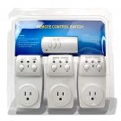 Remote Controlled Switch Socket - 3-Pack