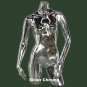 Silver Chrome Female Torso with Arms