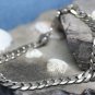 VINTAGE STERLING SILVER FLAT LINK CHAIN BRACELET 18.8GR