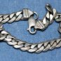 VINTAGE STERLING SILVER FLAT LINK CHAIN BRACELET 18.8GR