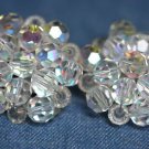 COSTUME JEWELRY VINTAGE AURORA BOREALIS EARRINGS