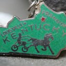 VINTAGE SILVER ENAMEL LOUISVILLE KENTUCKY CHARM