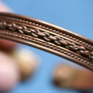 COPPER TWIST CHAIN CUFF BRACELET WITH THERAPY MAGNETS