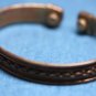 COPPER TWIST CHAIN CUFF BRACELET WITH THERAPY MAGNETS