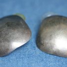 VINTAGE STERLING SILVER SQUARE EARRINGS 1"