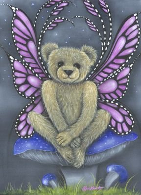 FAIRY TEDDY  BEAR BUTTERFLY MOUSEPAD KIMBEARLYS