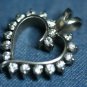 STERLING SILVER CUBIC ZERCONIA HEART PENDANT