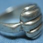STERLING SILVER MODERNIST RING