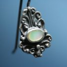 ART NOUVEAU STERLING SILVER MOTHER OF PEARL EARRINGS