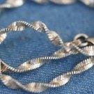 FINE JEWELRY STERLING SILVER LINK SWIRL CHAIN BRACELET