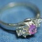 STERLING SILVER CZ CUBIC ZERCONIA STONE RING