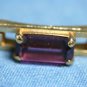 AVON PURPLE STONE BANGLE BRACELET SIGNED