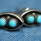 SOUTHWESTERN STERLING SILVER TURQUOISE EARRINGS