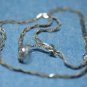 STERLING SILVER BRAIDED LINK CHAIN NECKLACE