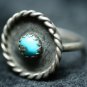 MEXICO STERLING SILVER TURQUOISE GEMSTONE RING