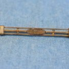 VINTAGE COSTUME JEWELRY ART DECO GOLD FILLED BAR PIN