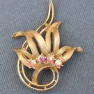 VINTAGE AURORA BOREALIS RHINESTONE PIN BROOCH